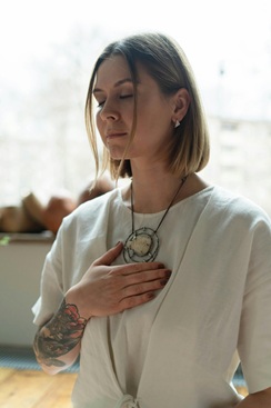 Guided breathing session